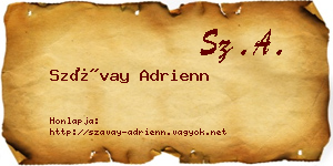 Szávay Adrienn névjegykártya