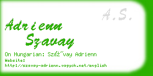 adrienn szavay business card